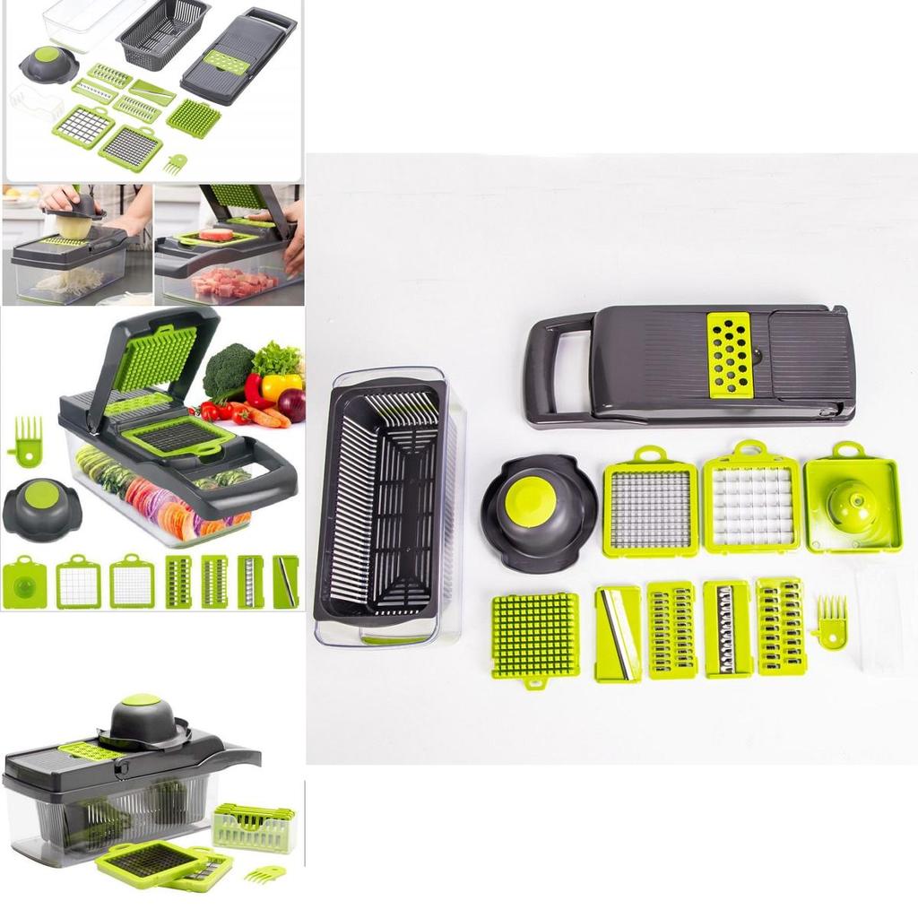 Cutter Vegetable Fruit Slicer Grater Shredder Drain Basket Slicer 8 In Gadgets 1