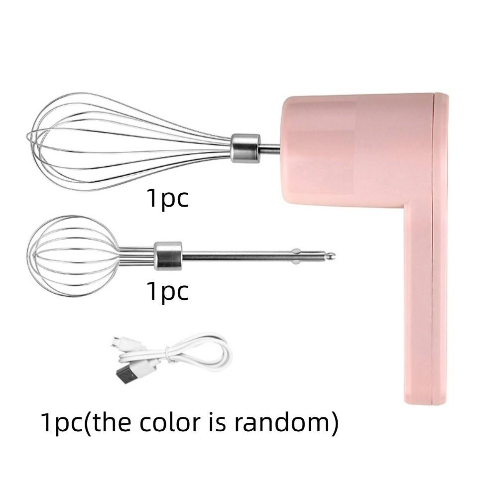 

Portable Electric Eggbeater Handheld Mini Egg Beater Electric Hand Mixer Kitchen Gadget Pink 800 mAh