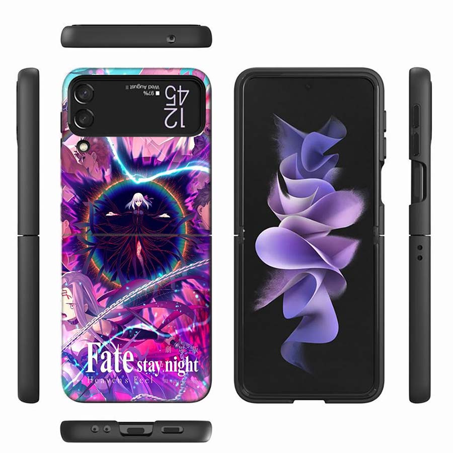 

Bilibili F-Fate Stay Night Phone Case For Samsung Z Flip 6 7 5G Z Flip 5 Galaxy Z Flip 3 4 5G ZFlip Shockproof Hard Cover TPU PC Galaxy Z Flip 7 5G