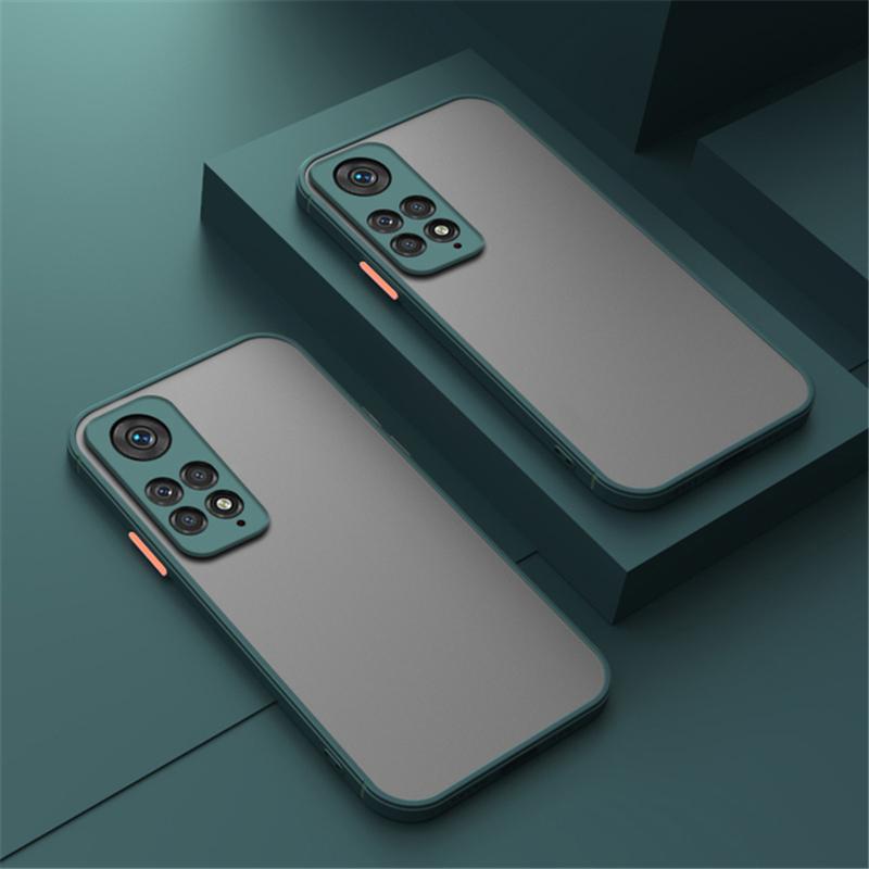 Skin Feel Matte Silicone Hard Case For Xiaomi Redmi Note 11 10 9 Pro 11S A1 Plus 10C 9T 9AT 9C NFC Poco X4 X3 NFC M2 M3 M4 Pro 4G 5G TPU Cover Shell