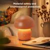 LED Night Light Wooden Mushroom Night Light 3 Color Light Bedside Table Lamp  Birthday Gifts
