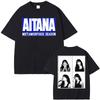 2026 Singer Aitana Cuarto Azul Tour Camisetas Gráficas Unisex Moda Femenina Estética Camiseta de Manga Corta Algodón Camiseta Casual