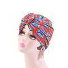 Damen Afrikanischer Druck Turban Hut Scrunchies Knoten Kopftuch Stretch Bandanas Party Kopfbedeckung Damen Kopftuch Haaraccessoires