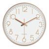 Non-Ticking Nordic Wall Clock Round Wall Hanging Clock Electronic Color Clock  Living Bedroom