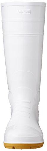 Fukuyama Rubber Galore 1 Long Oil-Resistant Boots with Steel Toe Cap (Toe Cap), White, Size 3L