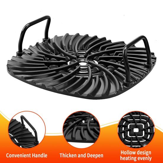 Grill Grate Splatter Shield Non-Stick Ceramic Coating Even Heating Easy To Clean Fine Mesh Splatter Screen for Ninja Foodi AG300 AG301C AG302