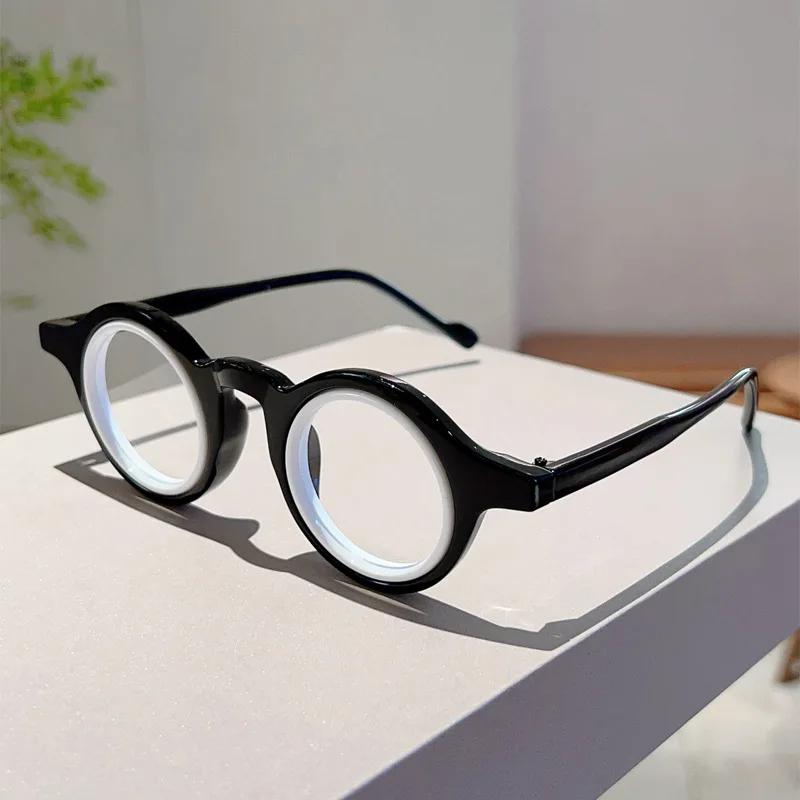Vintage Luxury Brand Design Round Optical Glasses Small Frame Women For Men Steampunk Computer Classic Myopia Eyewear Frames