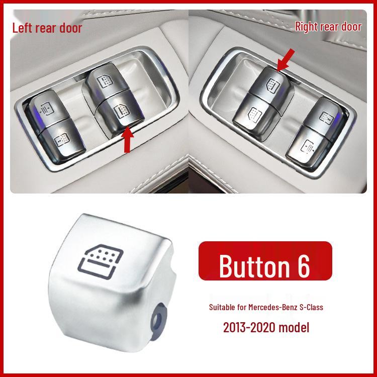 Compatible Switch Button for Mercedes-Benz Maybach S-Class W222 Window Glass Lifter (Part 2229056800)