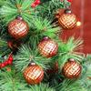 12 Vintage Mercury Large Christmas Ornaments Copper Unique Glass Christmas Balls for Christmas Tree, Halloween, New Year, Valentine Day