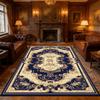 European Retro Carpet Luxury Classical Living Room Decoration Bedroom Non-slip Rug Cloakroom Washable Soft Mat Izable