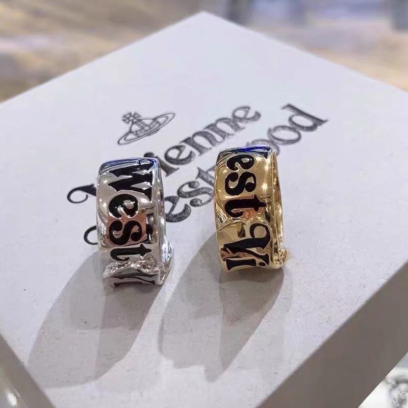 Gürtelschnallenring Nischendesign Klassisches LOGO Schwarz gefärbtes Metall Retro-Trend Punk Paar Hip-Hop-Stil Ins