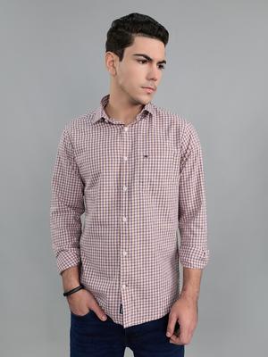 Mens Regular Fit Check Full Sleeve Shirt