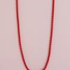 Geegee Matt Chain Necklace - Red