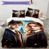 3pcs Harry Potter Bedding Set Duvet Cover Closure Includes 1 Duvet Cover & 2 Pillowcases, Soft and Comfortable for All Seasons.