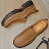 Genuine Leather Mens Loafers Non Slip Walking Flats Breathable Outdoor Slip on Casual Shoes New Man Work Office Driving Sneakers
