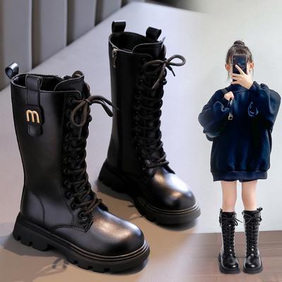 Girls' Plush Winter New Children's High Boots