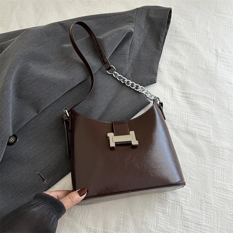 Stylish Underarm Bag For Women 2024 Trendy Solid Color Shoulder Bag Ideal For Fall