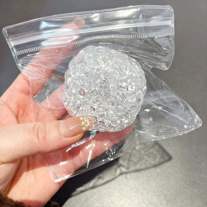 Perle di Ghiaccio Trasparenti Palline Morbide Super Morbide Giocattolo Fidget Rimbalzo Lento Sollievo dallo Stress Giocattoli Anti-Ansia per Adulti Regali di Compleanno