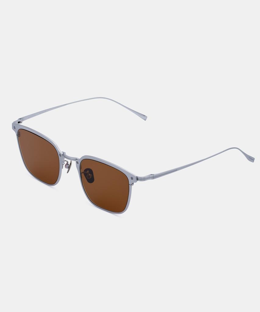Maeteupeojeu Mp-10 Titanium Brown Sunglass Silver