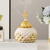 Ceramics Spherulite Aroma Burner Incense Burner Aromatherapy Middle East Inspired Yoga Garden Camping Decorations for Home