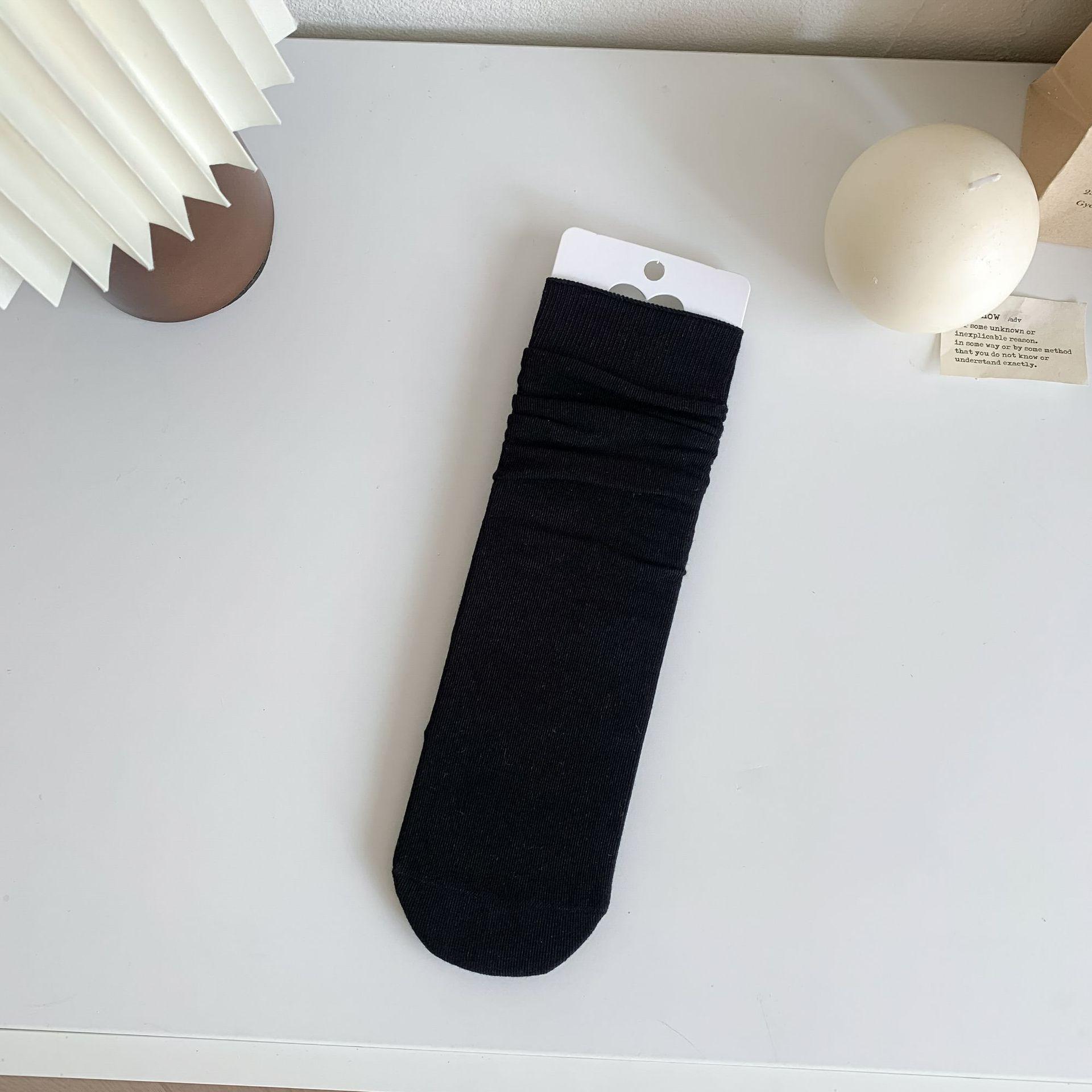 

Simple Socks, Women S Medium Socks, Cotton Spring Rolled Edges, Boneless Piles, Socks, Black And White, Collegiate Style One size fits all чорний