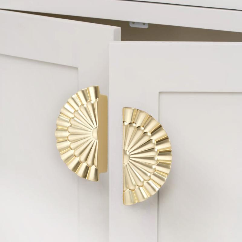 High-End Licht Luxus, Antikbronze Farbe, Halbkreisförmiger Griff, Schrank Schublade, Schranktürgriff, Französisch, Retro Gold, Kleiner Griff