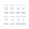 500pcs White Nylon Waterproof Sealing Ring Flat Plastic Washer Gasket Insulation Set