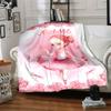 Ballerina In Pink Tutu Dragonflies And Flowers Four Seasons Blanket Customized With Your Name Lightweight And Warm Perfect Gift For Home Office