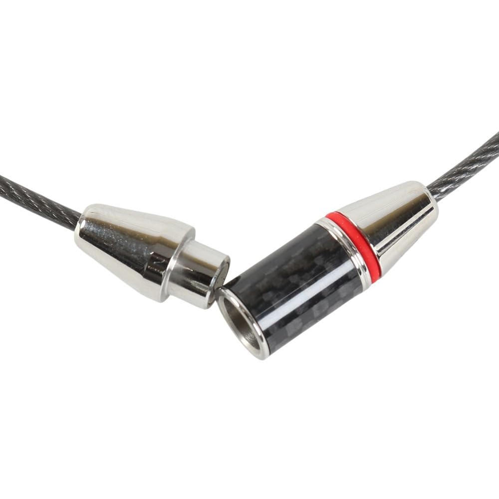 Phiten RAKUWA Necklace Wire EXTREME Carbon || Silver, 50cm [Relieves Stiff Shoulders and Neck] [Made with Phiten's Advanced Metax Technology] Men's