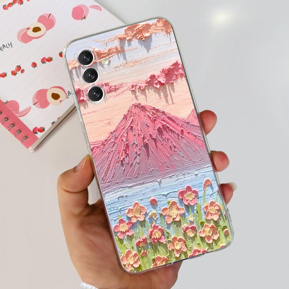 For Samsung A04s Case A047 SM-A047F Stylish Flower Printed Funda Soft Cases For Samsung Galaxy A04s A13 5G SM-A136B Bumper A 04s