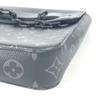 Louis Vuitton M80107 MonogramEclipse Pochette Steamer Bag Pouch Flap Clutch bag