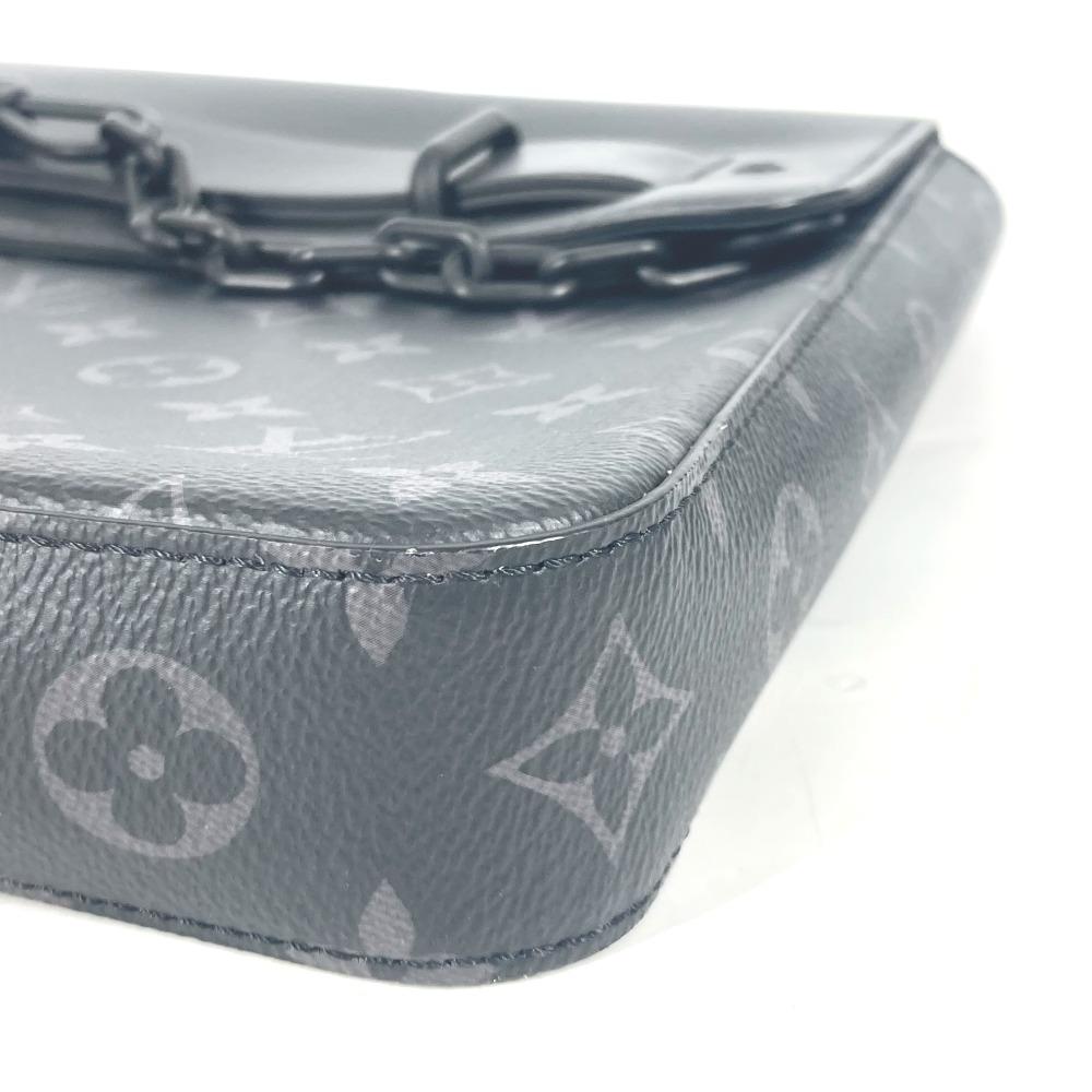 Louis Vuitton M80107 MonogramEclipse Pochette Steamer Bag Pouch Flap Clutch bag