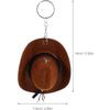 Stylish Western Cowboy Hat Keychain Pendant Durable Polyester Keyrings Portable Bag Keychains Decoration For Men Women Gift