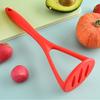 Food Grade Silicone Potato Masher Non-scratch Manual Avocado Smasher Nonstick Even Mesh Holes Fruit Ricer Baby Food Preparation