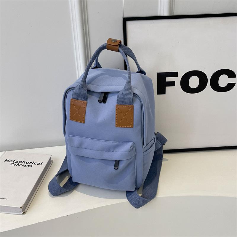 

Оптовый Мини Холщовый Рюкзак в Ретро Японском Стиле, Кампус, Ветер, Путешествия, Повседневный, Ручная Носка, Маленький Сатчел синий