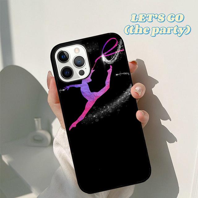 Autumu Rainbow Gymnastics Silhouette Phone Case Cover for iPhone 17 Air 16 16e 15 12 11 13 14 Pro Max Apple Plus
