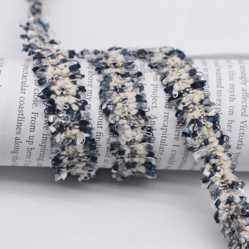 90Yards 1.5cm Vintage Embroidered Lace Ribbon Fabric Sewing Lace Trim Handmade Costume Dress Sewing Trimmings Wedding Decoration