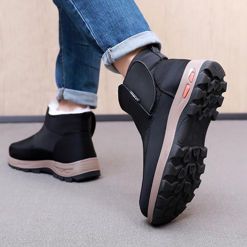 2025 Winter New Men's Cotton Boots Thick Bottom Skid-proof Wear-resistant Cold-proof Comfortable Warm Free Shipping Men' Shoes