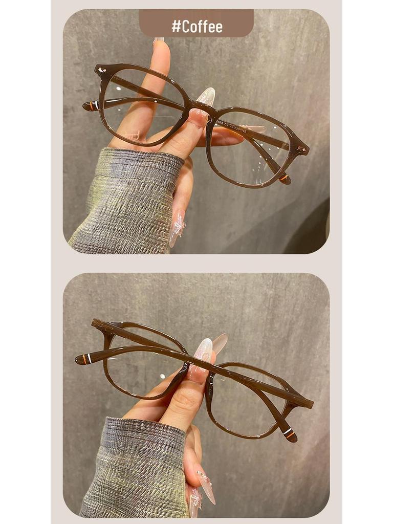 Trendy Unisex Myopia Glasses Frame with Fashionable Plano Lenses