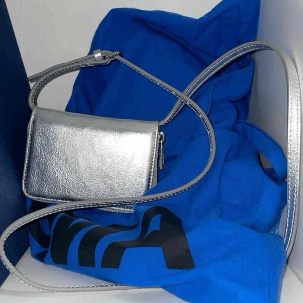 

Onuk Same Style Mini Shoulder Bag PU Small Crossbody Bag Elegant Crossbody Card Bag Women серебряный