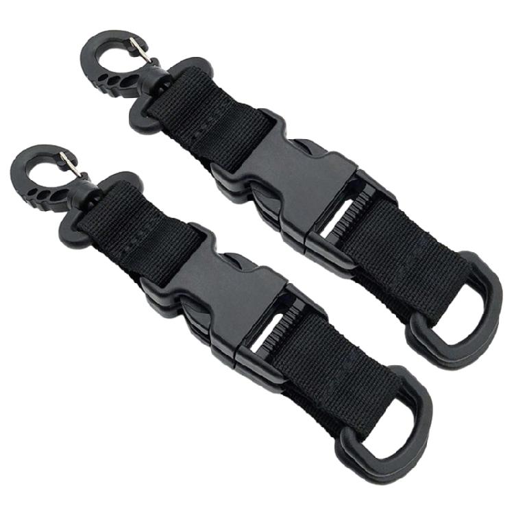 Двойной разъемный брелок Многофункциональный крючок для рюкзака Тактический нейлоновый ремень Карабин 1