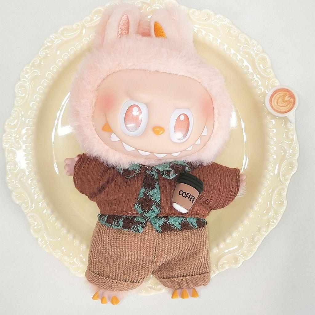 17cm Labubu Doll Clothing Set for 3.0 and First/Second Generation Sitting Party Blind Box Skirt