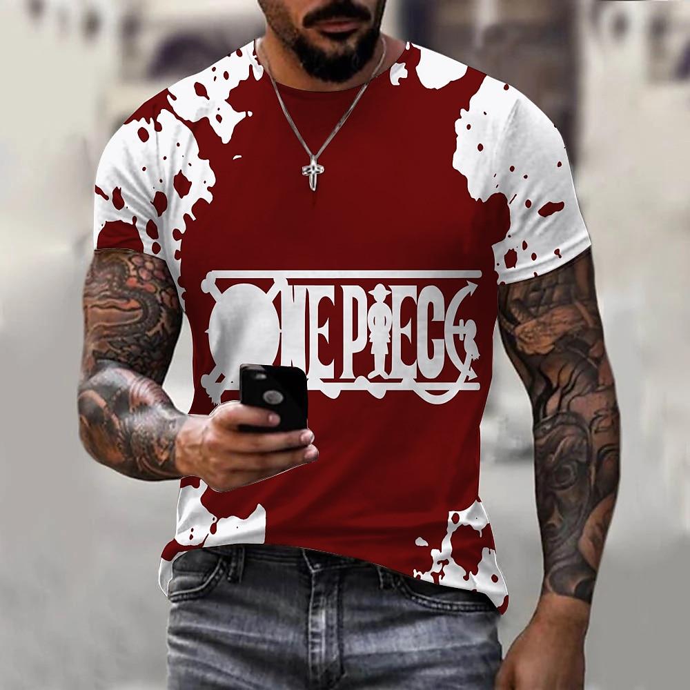One Piece Monkey D. Luffy Roronoa Zoro Tony Tony Chopper T-shirt Anime Cartoon Anime 3D