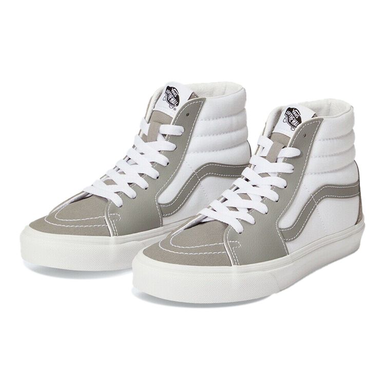 Vans Sk8 Neformální vysoké skate boty Unisex tenisky Šedé Bílé VN0A5JMJA51