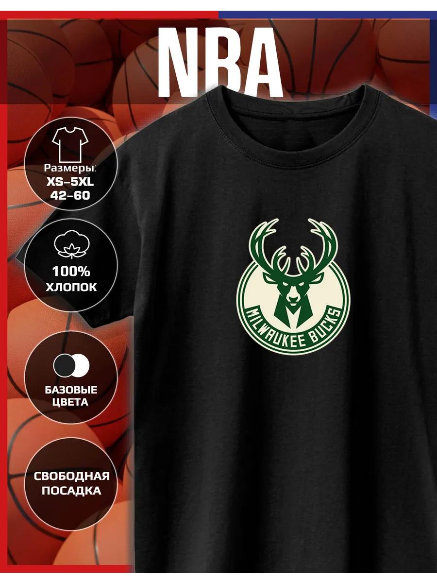 Milwaukee Bucks NBA Print T-shirt S