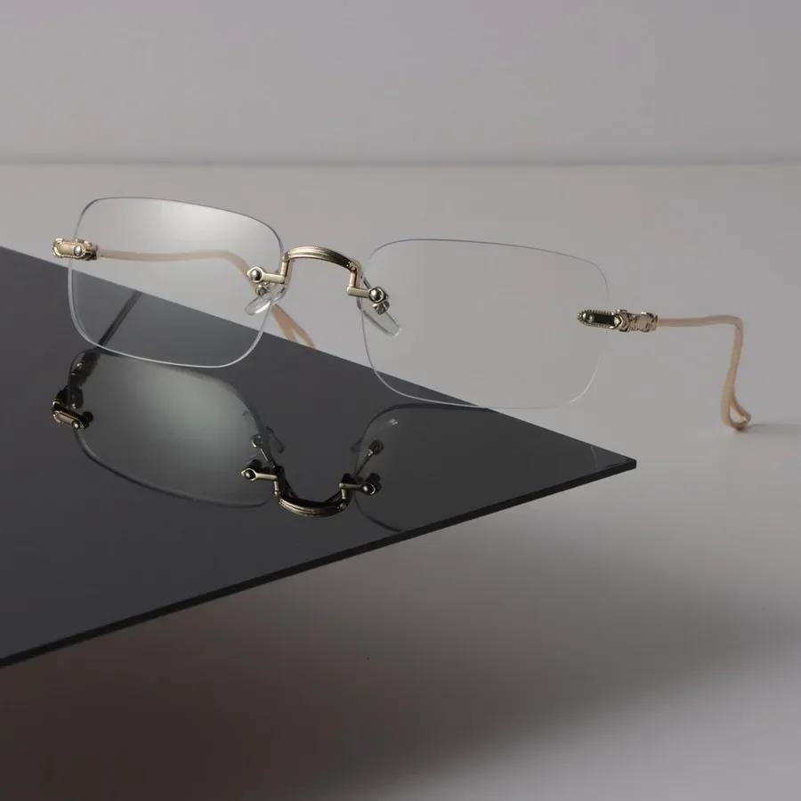 Minimalist Luxury Square Frame Glasses Clear Lens Eyewear for Women Men Cool Transparent Oculos