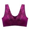 Women's Plus Size Underwear Sexy Push Up Bras Wireless Front Closure Brassiere Deep V Lace Bra Tops Thin Cup Sexy Lingerie