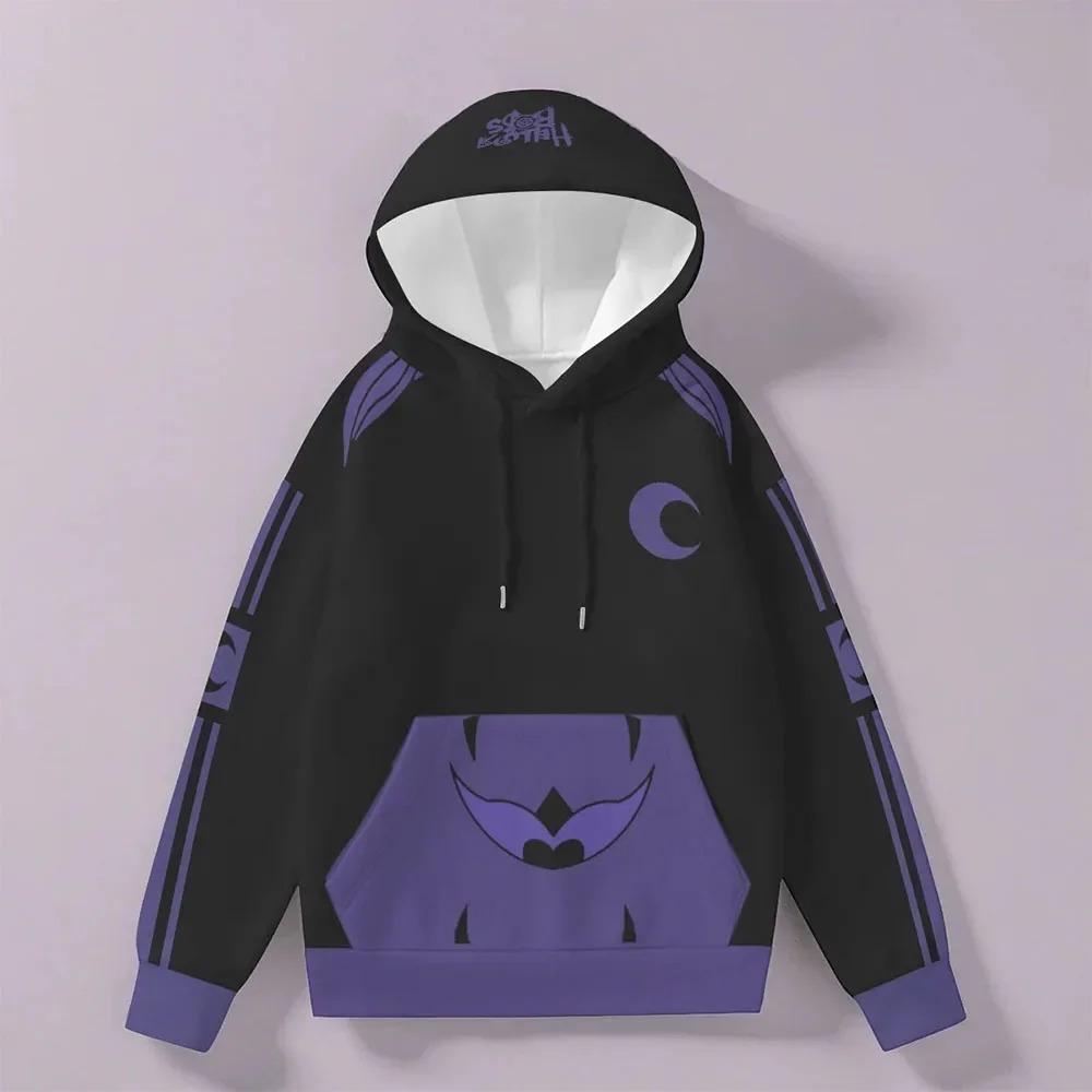 Kinder Kapuzenpullover Helluva Boss Stolas Cosplay Winter Langarm Fleece Kapuzenpullover Comic Kinder Sweatshirts mit Kapuze Hohe Qualität