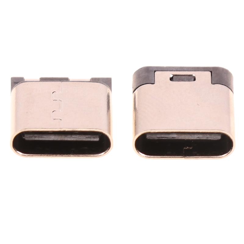 10 PCS Type-C 2pin Soldering Female 3A High Current Socket USB Connector