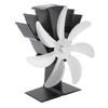 7-Blatt-Wärmebetriebener Ofenventilator, thermoelektrische Kaminventilatoren aus Aluminiumlegierung für Holzbrenner